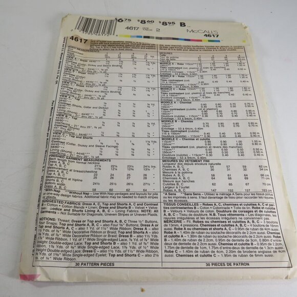 McCalls 4617 Clothing Pattern Kitty Benton (complete) Size 2 Boys & Girls - Picture 5 of 5